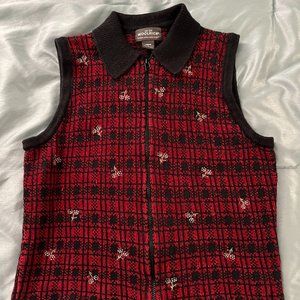 💥WINTER BOGO SALE💥     Woolrich Women's Size L Vest  Embroidered flowers